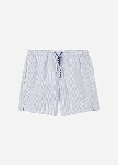 Bade-Boxershorts mit Streifen für Herren Formentera