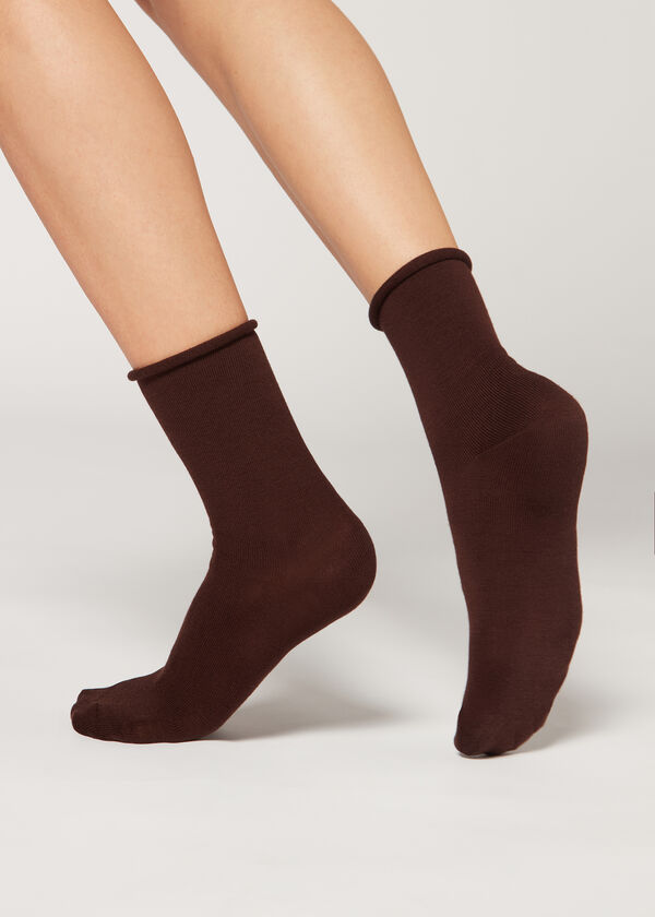 Vlnené a bavlnené nízke ponožky