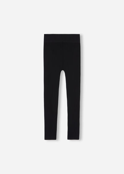 Leggings Caneladas para Menina