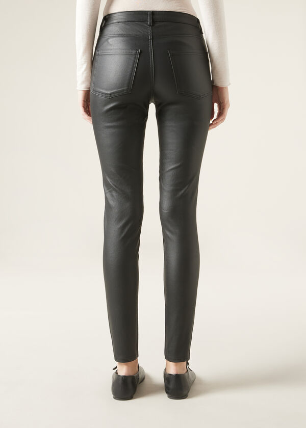 Leather Effect Skinny Leggings
