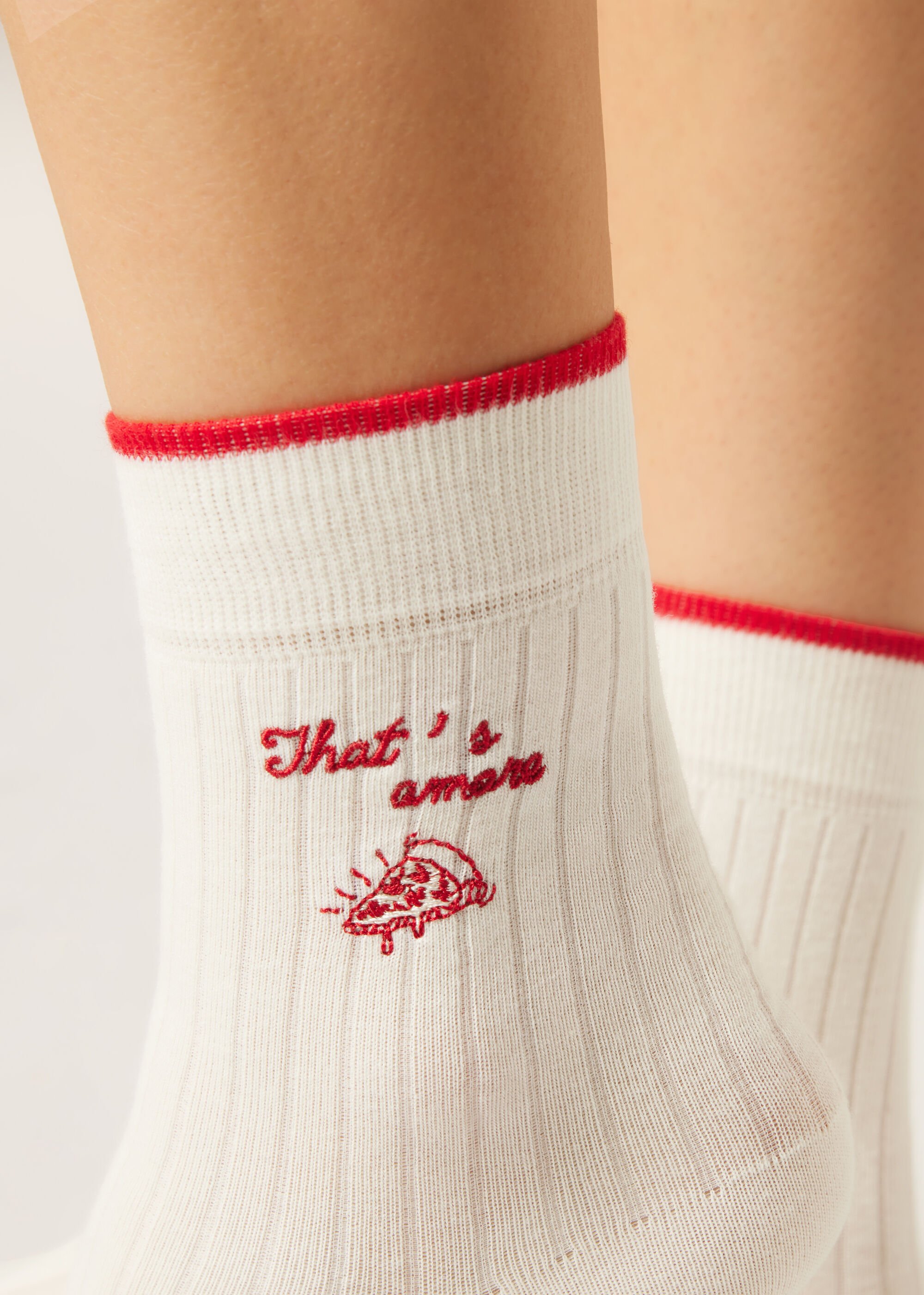 Italian Style Embroidered Socks