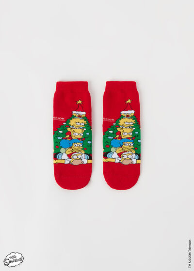 Calcetines Antideslizantes The Simpson Navidad para Niños