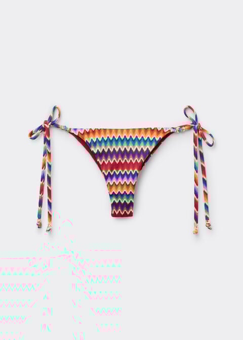 Brazyliany wiązane dół od kostiumu Vibrant Chevron