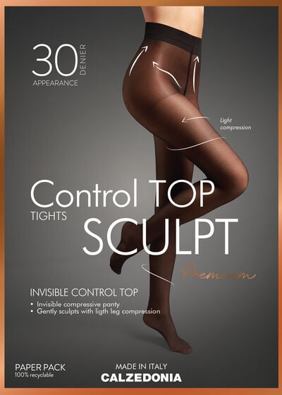 30 Denier Sculpt Sheer Tights with Control Top