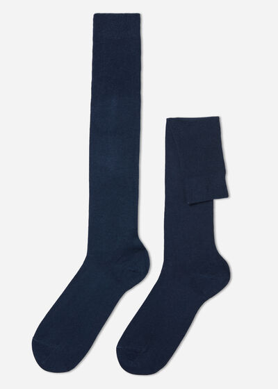 Chaussettes longues avec cachemire pour homme