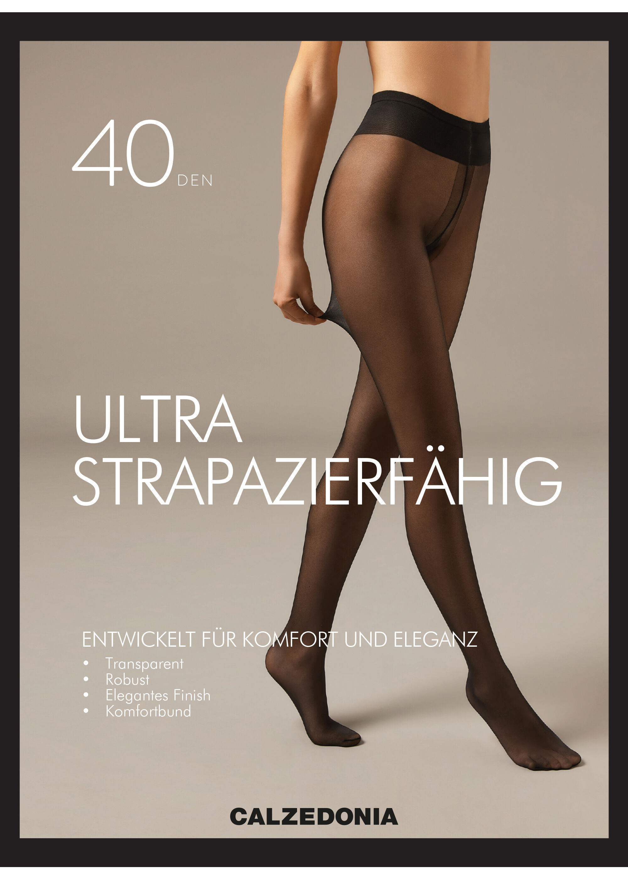 Transparente Strumpfhose Ultra Strapazierfähig 40 Denier