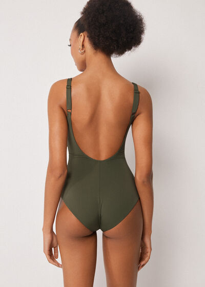 Slimming Swimsuit Elegant Draping