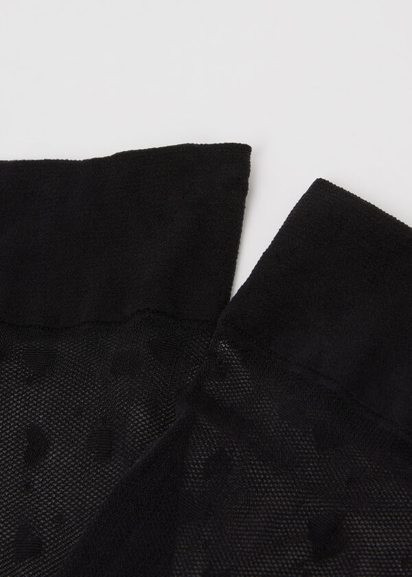 Heart and Polka Dot Knee-High Socks