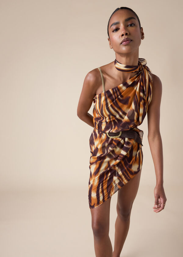 Long Tropical Print Sarong