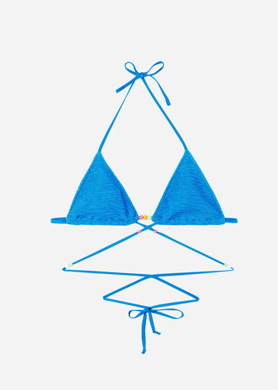 Trojúhelníková podprsenka na šňůrky s posuvnými košíčky k plavkám San Diego