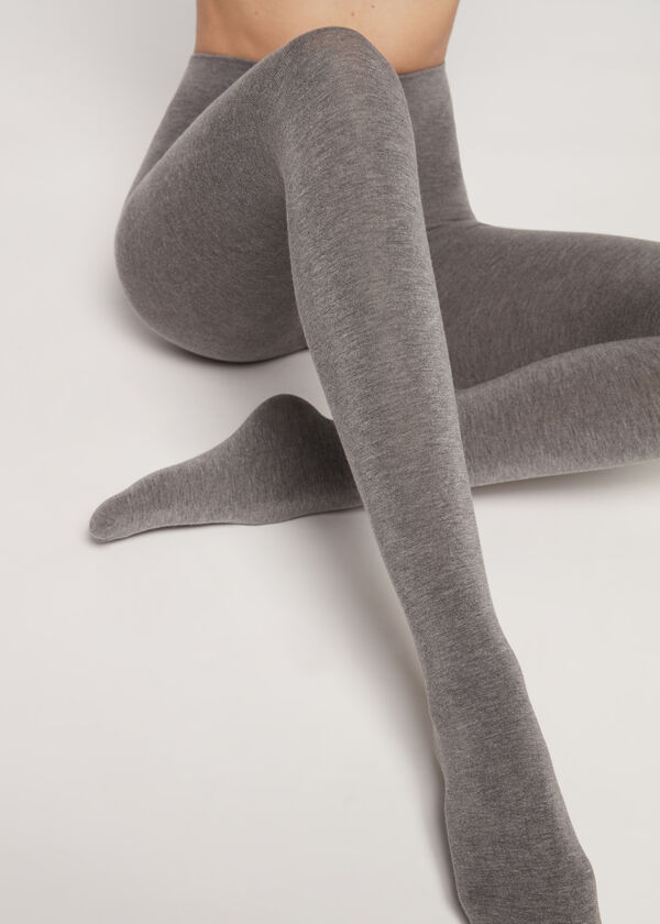 Ribbed Tights with Cashmere - Calzedonia
