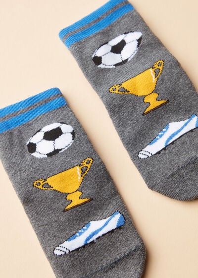 Παιδικές Αντιολισθητικές Κάλτσες με Ποδοσφαιρικό Μοτίβο