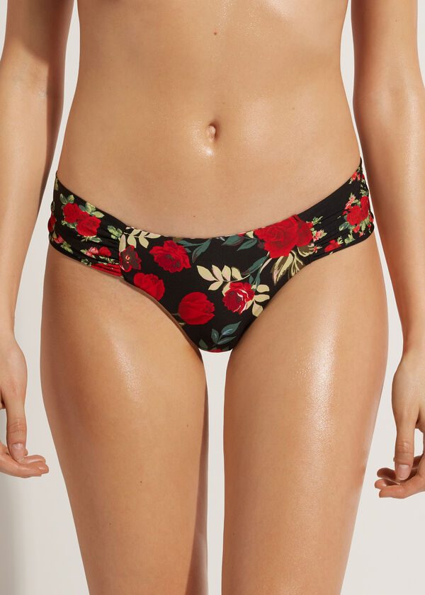 Brasileña Fruncidos Reversible Bikini Nizza