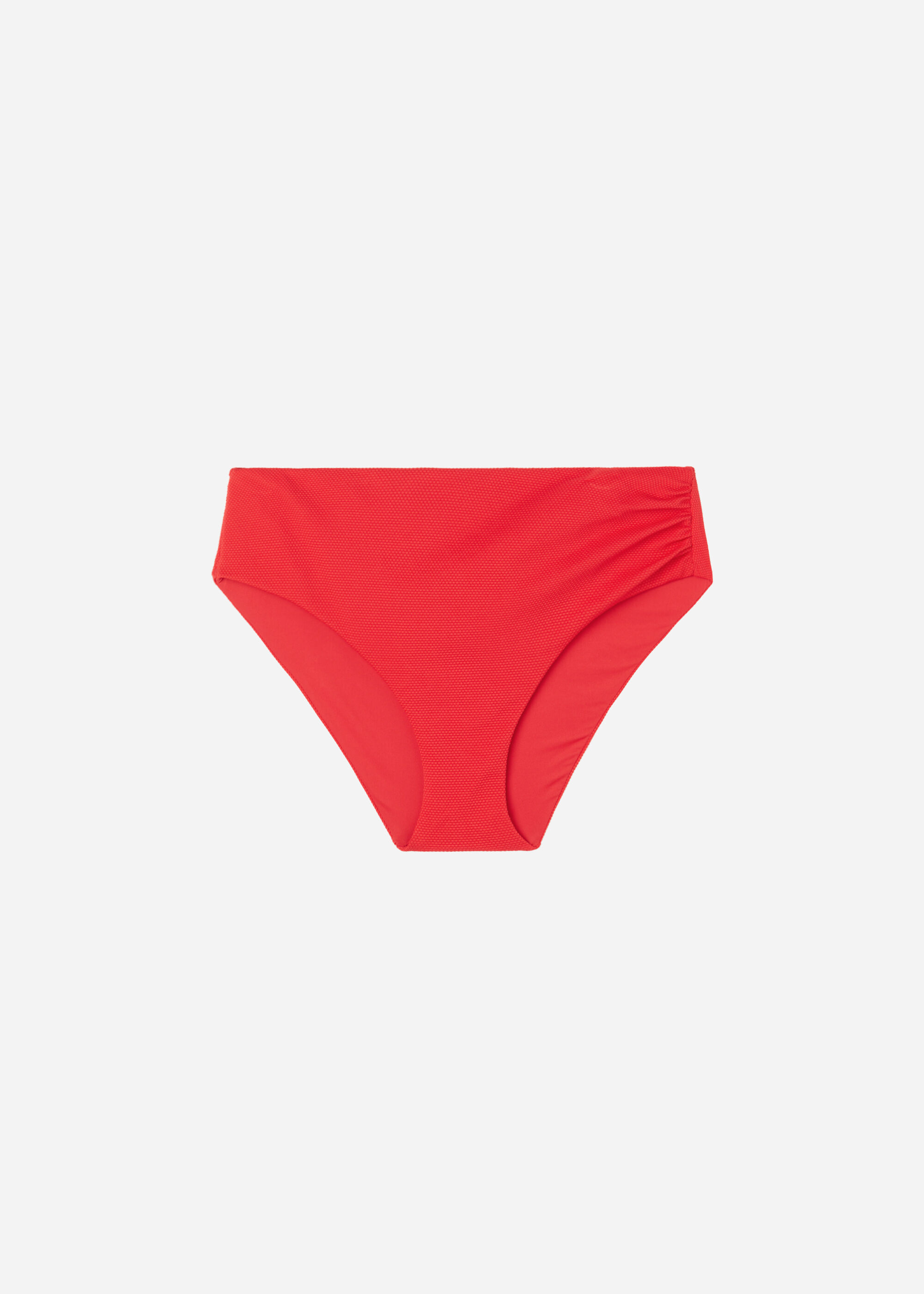 Slimming High-Waisted Bikini Bottoms Classic Piquet