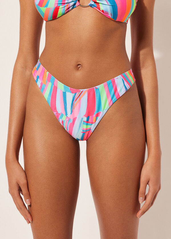 Brazilian Swimsuit Bottoms Neon Summer