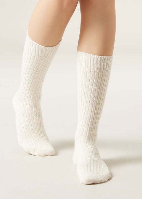 Strumpor i ull och kashmir