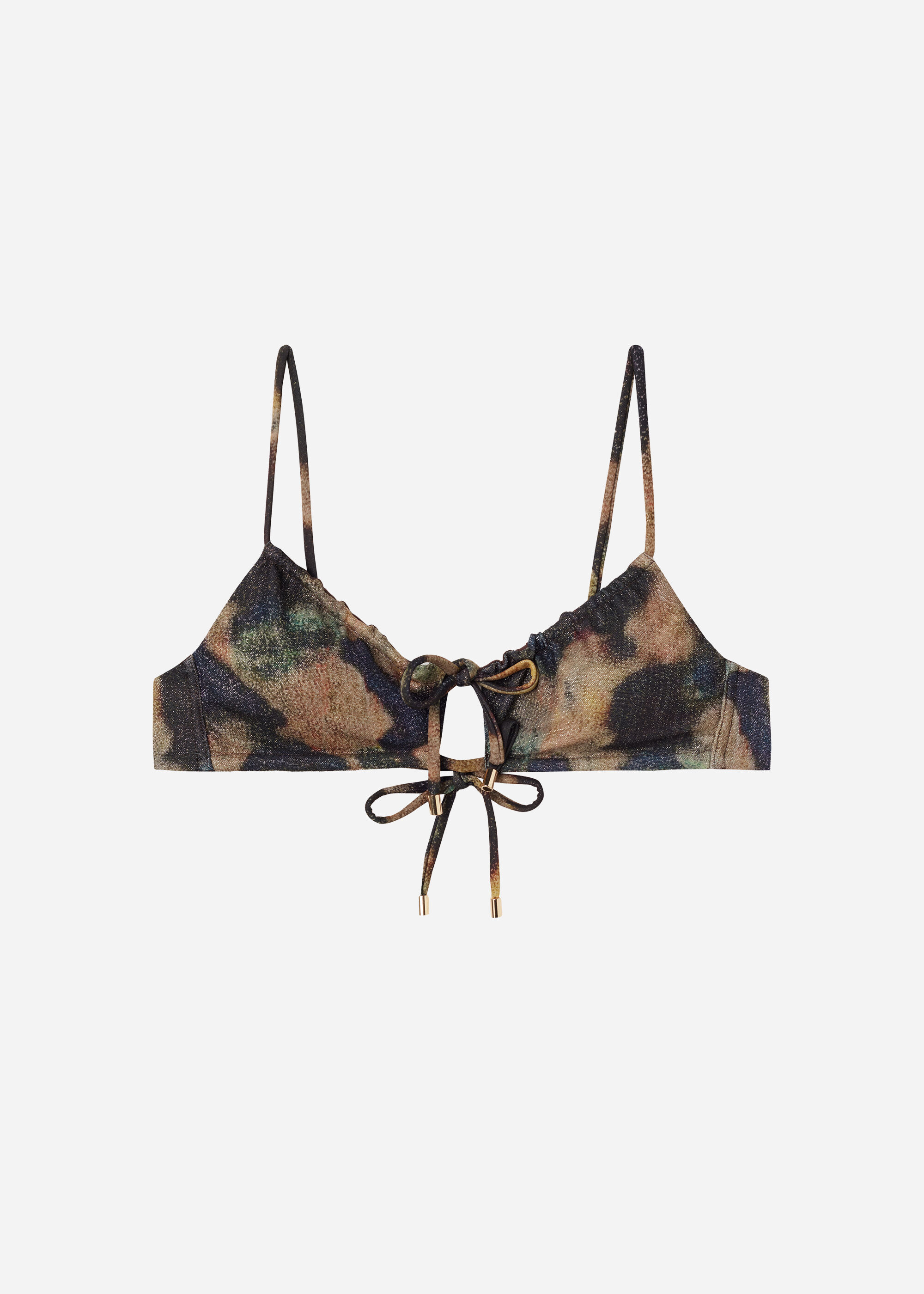 Bustier-Bikinioberteil mit herausnehmbaren Polstern Sparkling Camouflage