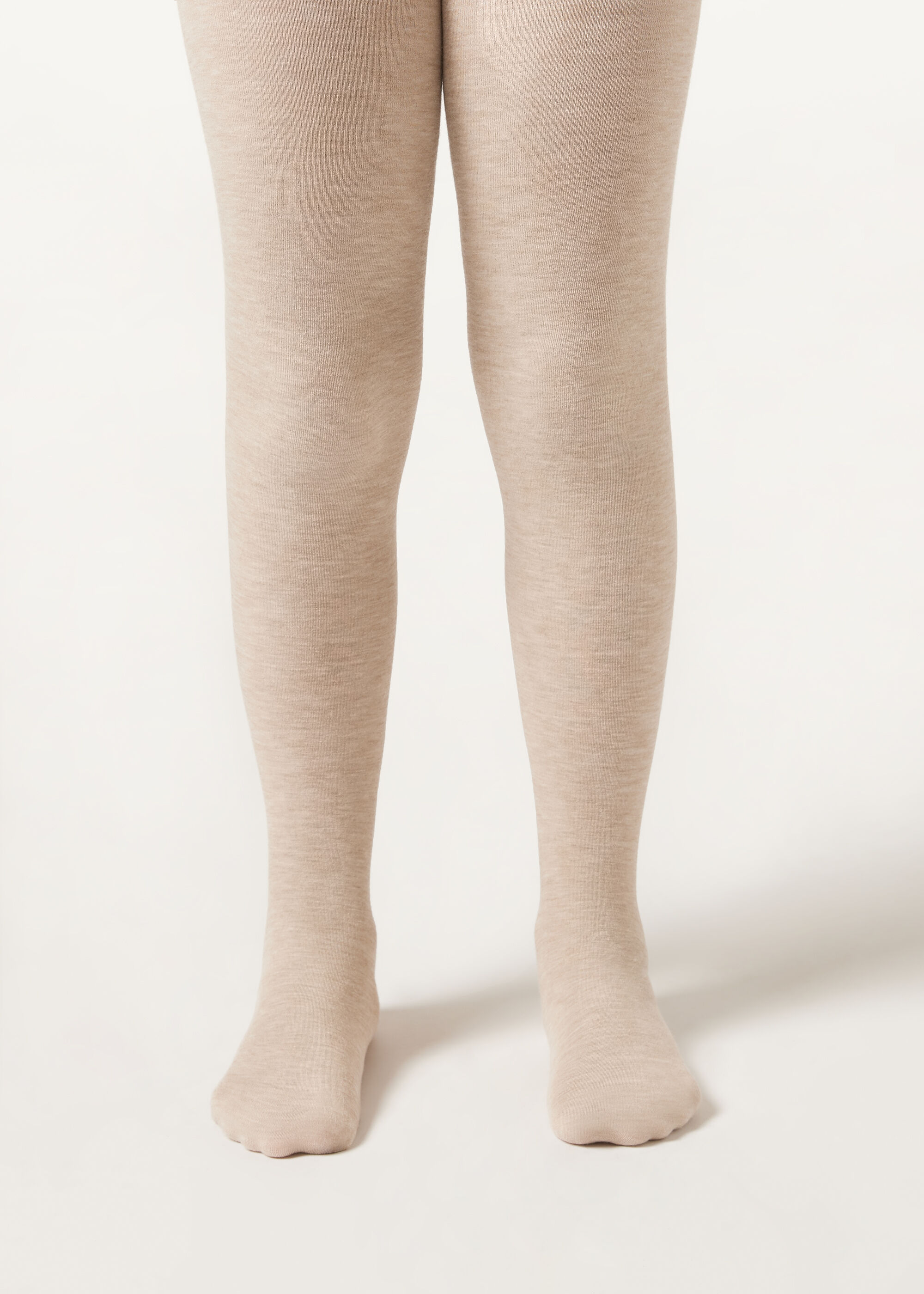 Girls' Super Opaque Tights with Cashmere