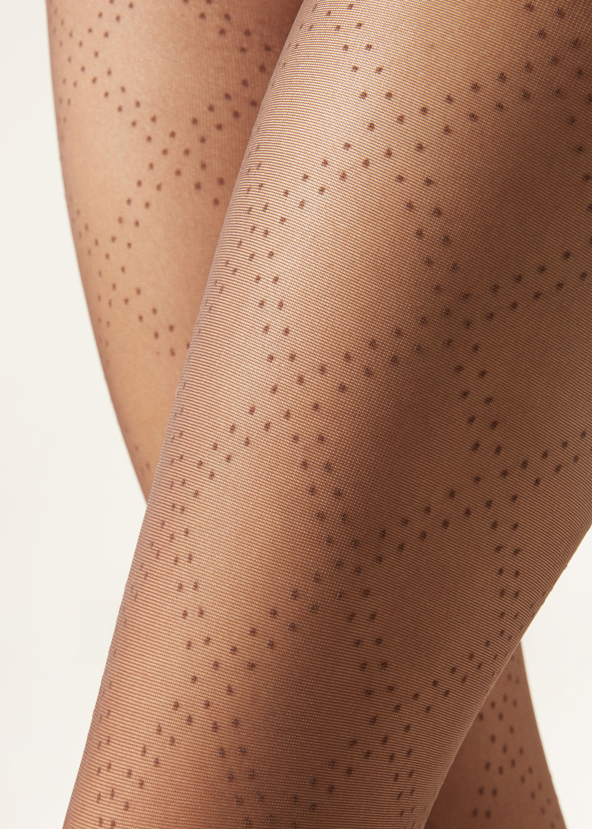 Diamond and Polka Dot Sheer Tights
