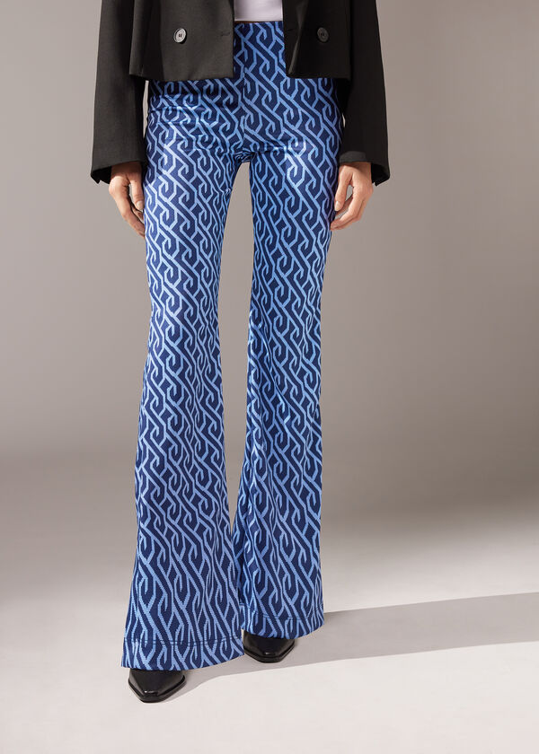 Geometric Design Flared Leggings - Calzedonia