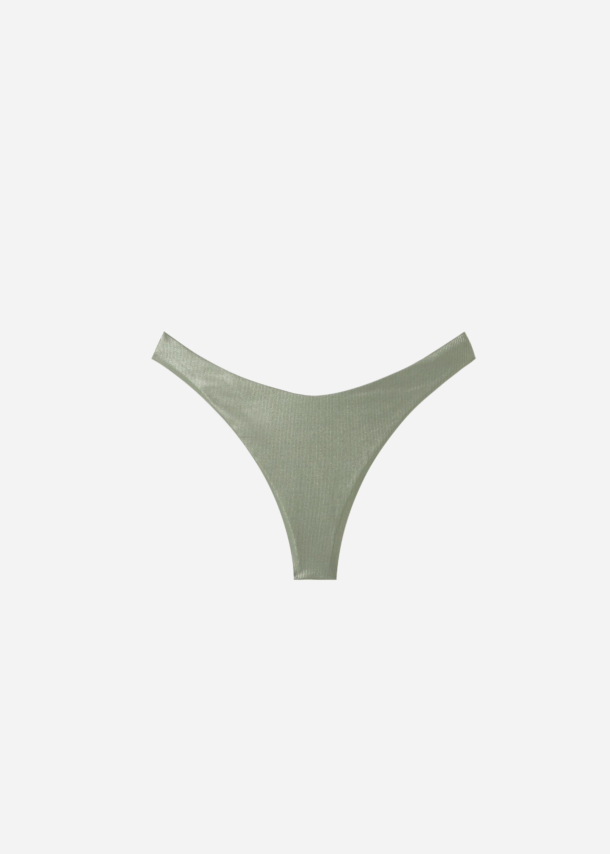 Brasileña Pernera Alta Efecto Encerado Bikini Antigua