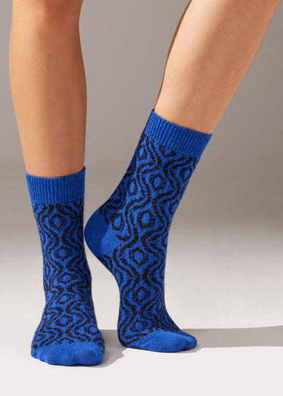 Шкарпетки з Кашеміром з Візерунком «Хвилі»