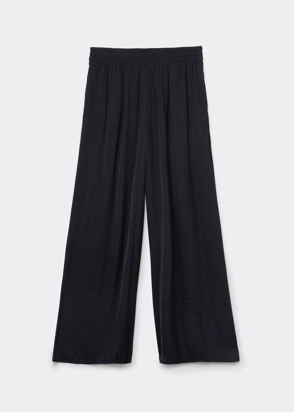 Shiny Palazzo Trousers