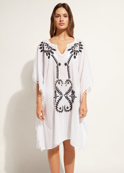 Kimono Caftan with Embroidery and Passementerie