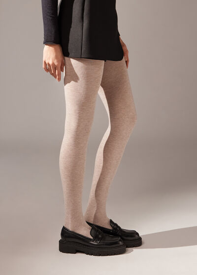 Pantis de Mezcla Suave de Modal y cashmere