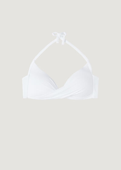 Haut de maillot triangle à rembourrage progressif avec croisement Indonesia