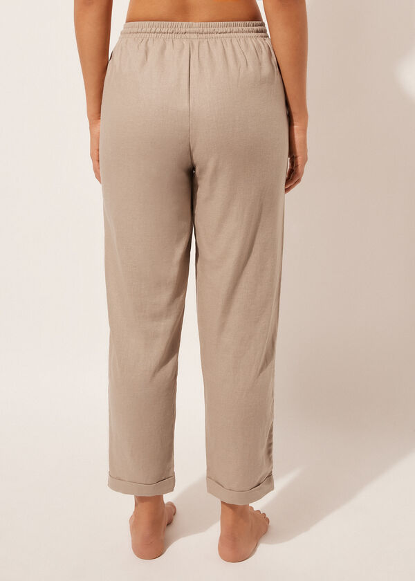 Linen and Viscose Trousers