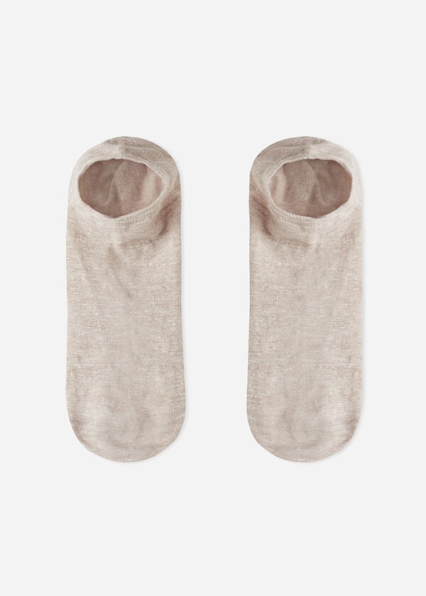 Uniseks onzichtbare sokken in linnen en viscose