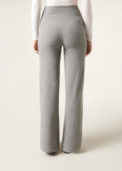 Palazzo Trousers with Cashmere