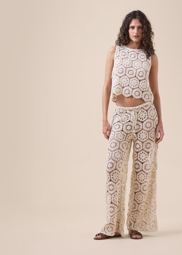 Crochet Palazzo Trousers