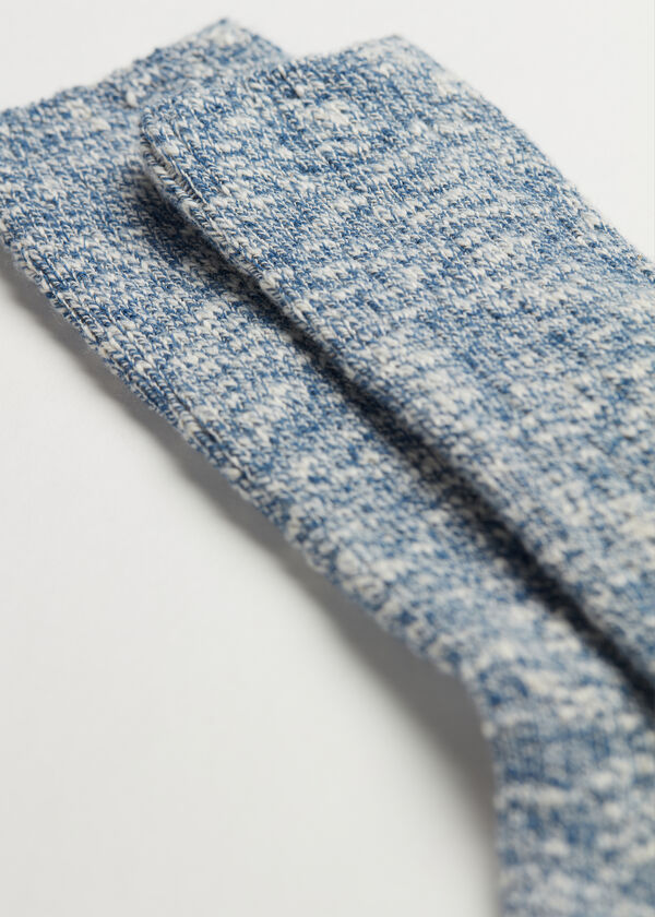 Chaussettes courtes en coton thermique pour homme