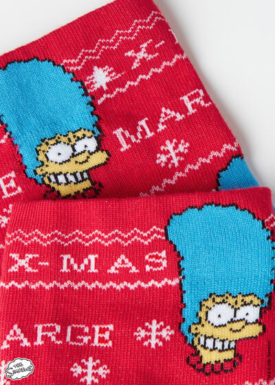 Krátke ponožky s vianočným motívom Family The Simpsons
