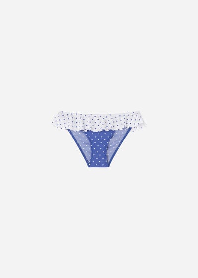 Bikini Bottoms Girls’ Point of Blue