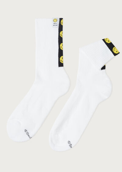Pánske krátke športové ponožky s motívom Smiley®