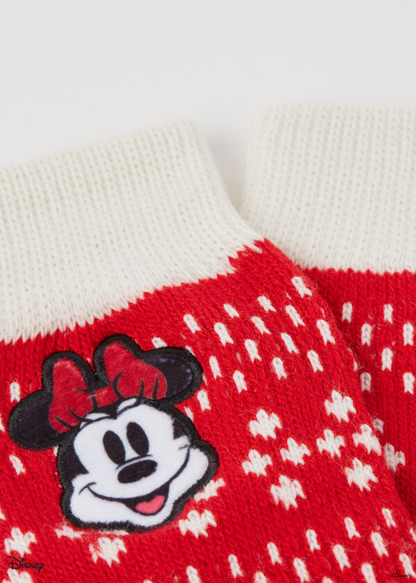 Disney Minnie Christmas Slipper Socks