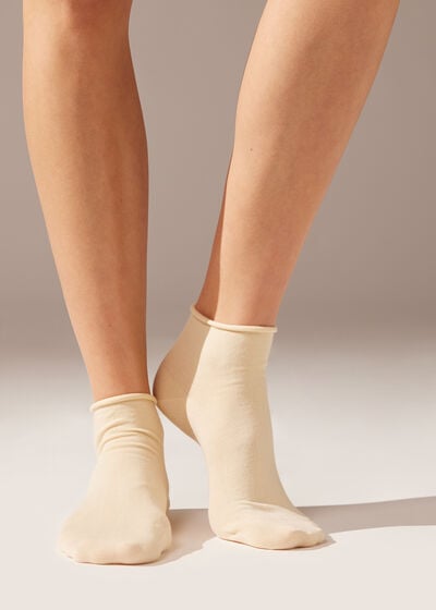 Κοντές Βαμβακερές Κάλτσες Seamless