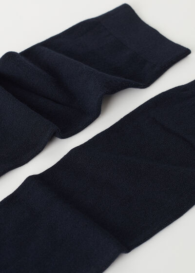 Lange Socken mit Cashmere