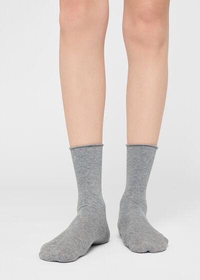 Non-Elastic Cotton Ankle Socks