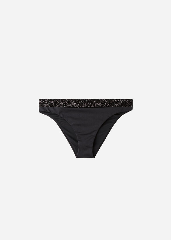 Cueca de Biquíni com Lantejoulas Cannes