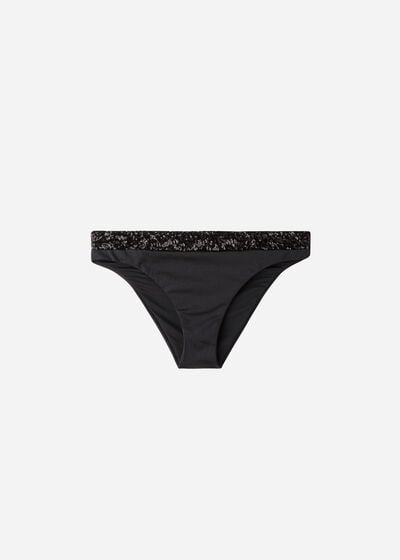 Sequined Swimsuit Bottom Cannes