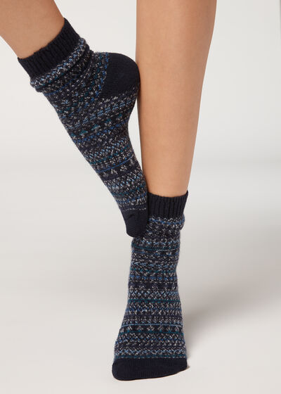 Short Socks with Cashmere and Wool