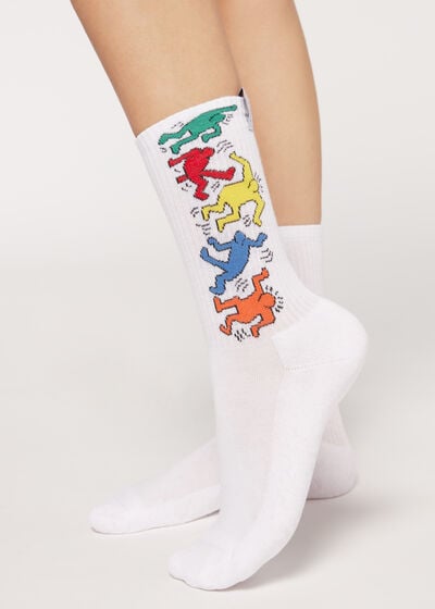 Короткие Спортивные Носки с Рисунком Keith Haring™