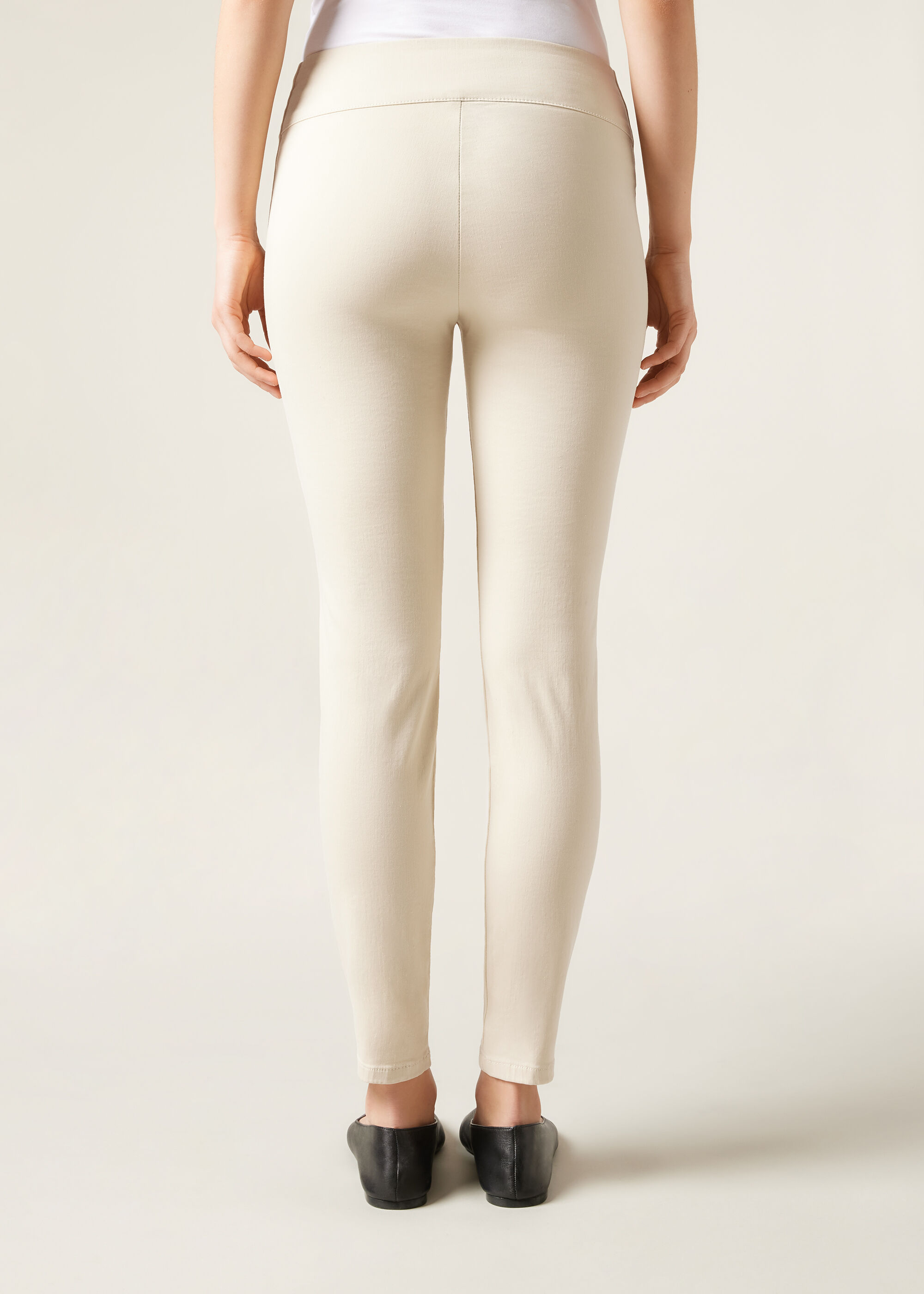 Leggings de Denim Skinny de Cintura Alta