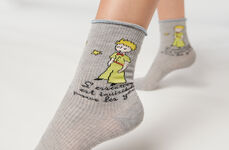 Küçük Prens Desenli Soket Çorap