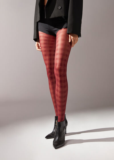 Eco Tartan 50 Denier Micronet Tights