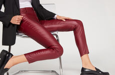 Leather Effect Skinny Κολάν